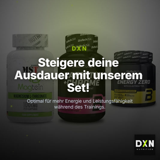 Ausdauer-Set: MST Magnesium + BioTech L-Carnit + BioTech Amino – Clean Showcase Plus