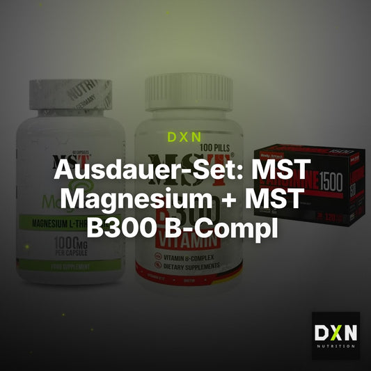 Ausdauer-Set: MST Magnesium + MST B300 B-Compl + Body Attack – Clean Showcase Plus