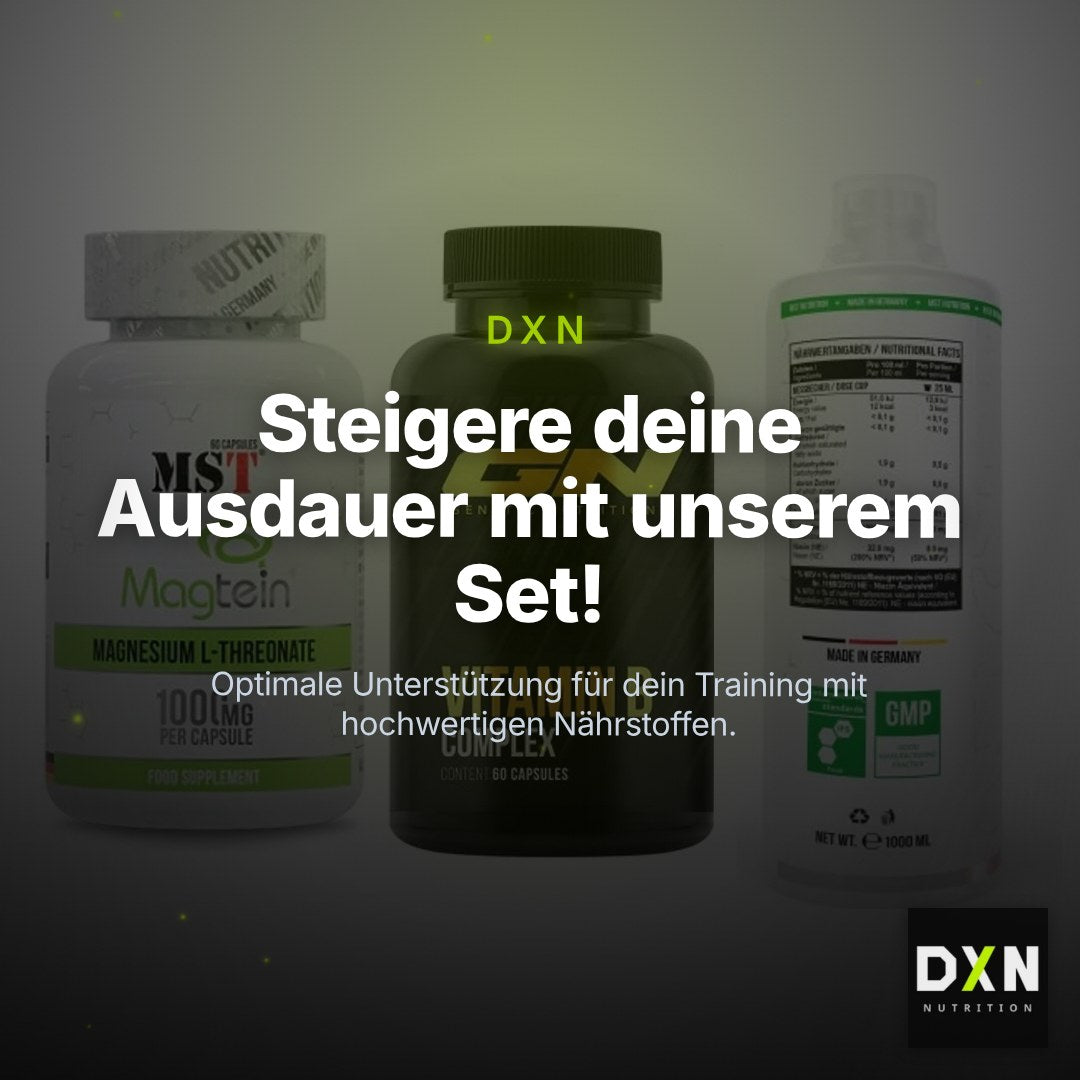Ausdauer-Set: MST Magnesium + GN Vitamin + MST L-Carnitine – Clean Showcase Plus
