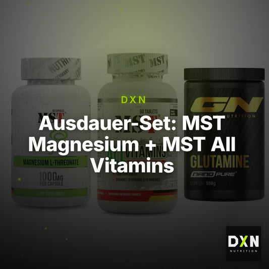 Ausdauer-Set: MST Magnesium + MST All Vitamins + GN Nano Pure – Clean Showcase Plus