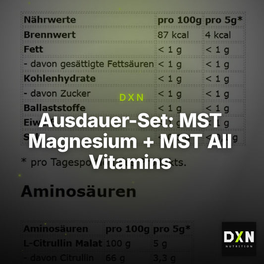 Ausdauer-Set: MST Magnesium + MST All Vitamins + NNT Citrullin – Clean Showcase Plus