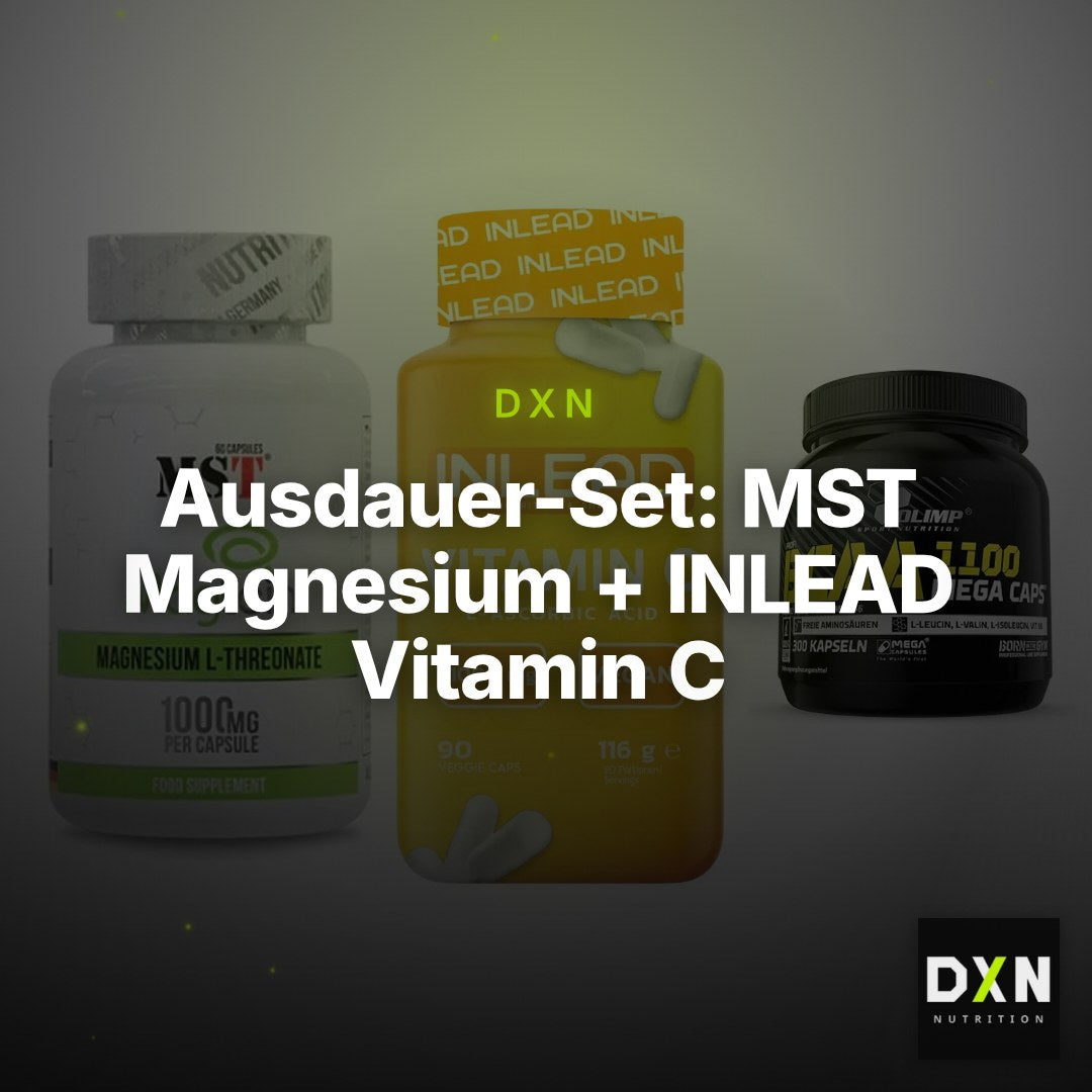 Ausdauer-Set: MST Magnesium + INLEAD Vitamin C + Olimp BCAA Mega – Clean Showcase Plus