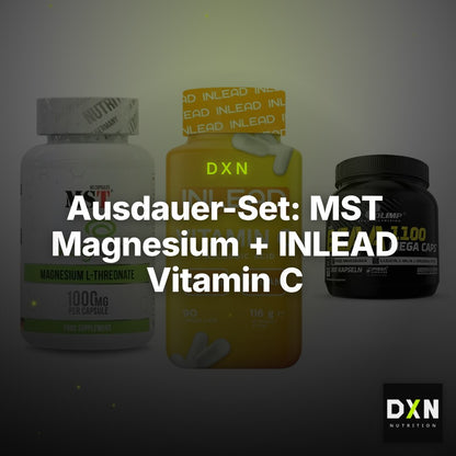 Ausdauer-Set: MST Magnesium + INLEAD Vitamin C + Olimp BCAA Mega – Clean Showcase Plus