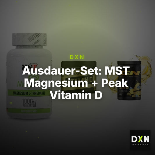 Ausdauer-Set: MST Magnesium + Peak Vitamin D + GN EAA Xtreme – Clean Showcase Plus