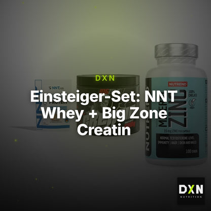 Einsteiger-Set: NNT Whey + Big Zone Creatin + Nutrend Zinc – Clean Showcase Plus
