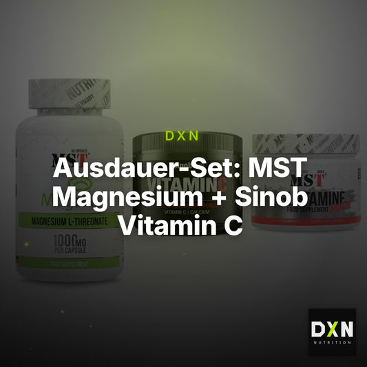 Ausdauer-Set: MST Magnesium + Sinob Vitamin C + MST Glutamine – Clean Showcase Plus