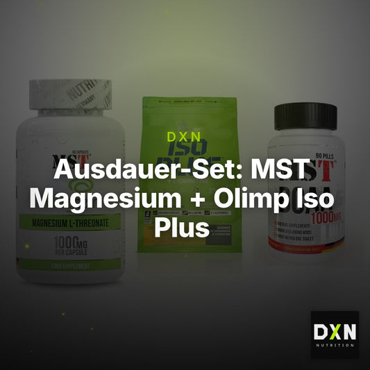 Ausdauer-Set: MST Magnesium + Olimp Iso Plus + MST BCAA 1000 – Clean Showcase Plus