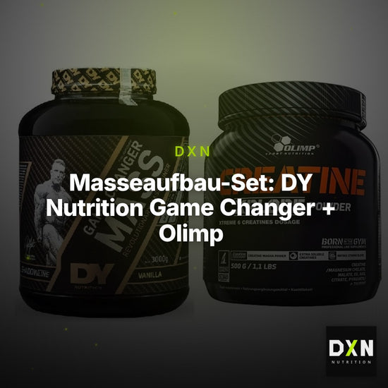 Masseaufbau-Set: DY Nutrition Game Changer + Olimp Creatine Xplode – Clean Showcase Plus