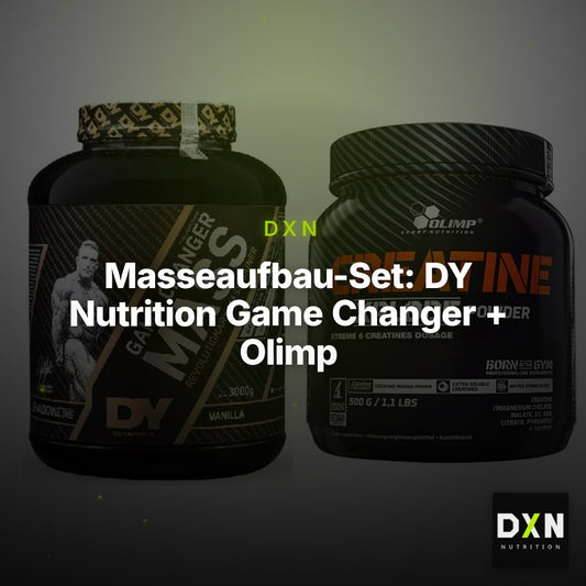 Masseaufbau-Set: DY Nutrition Game Changer + Olimp Creatine Xplode – Clean Showcase Plus