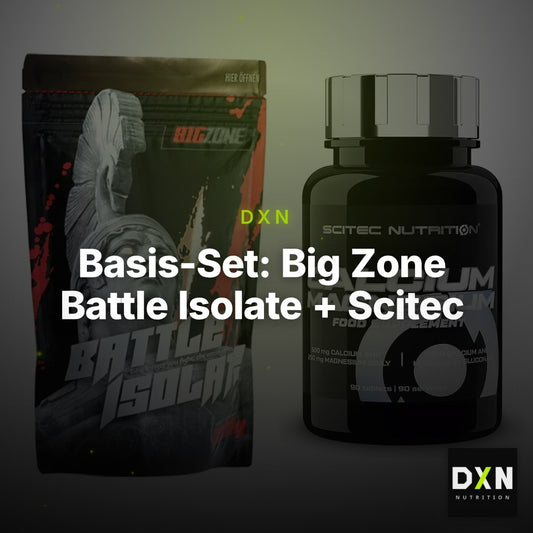 Basis-Set: Big Zone Battle Isolate + Scitec Calcium Magnesium – Clean Showcase Plus