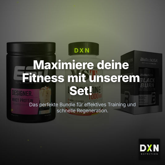 Definitionsphase-Set: ESN Designer + MST L-Carnitin + BioTech Black – Clean Showcase Plus