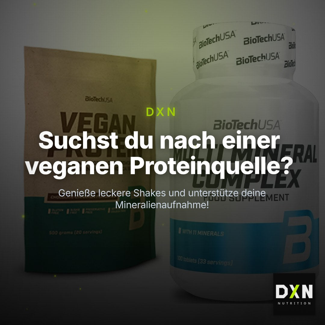 Basis-Set: BioTech Vegan Protein + BioTech Multi Mineral Complex 100 – Clean Showcase Plus