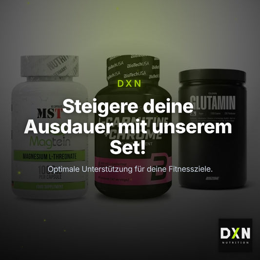 Ausdauer-Set: MST Magnesium + BioTech L-Carnit + Big Zone Glutami – Clean Showcase Plus