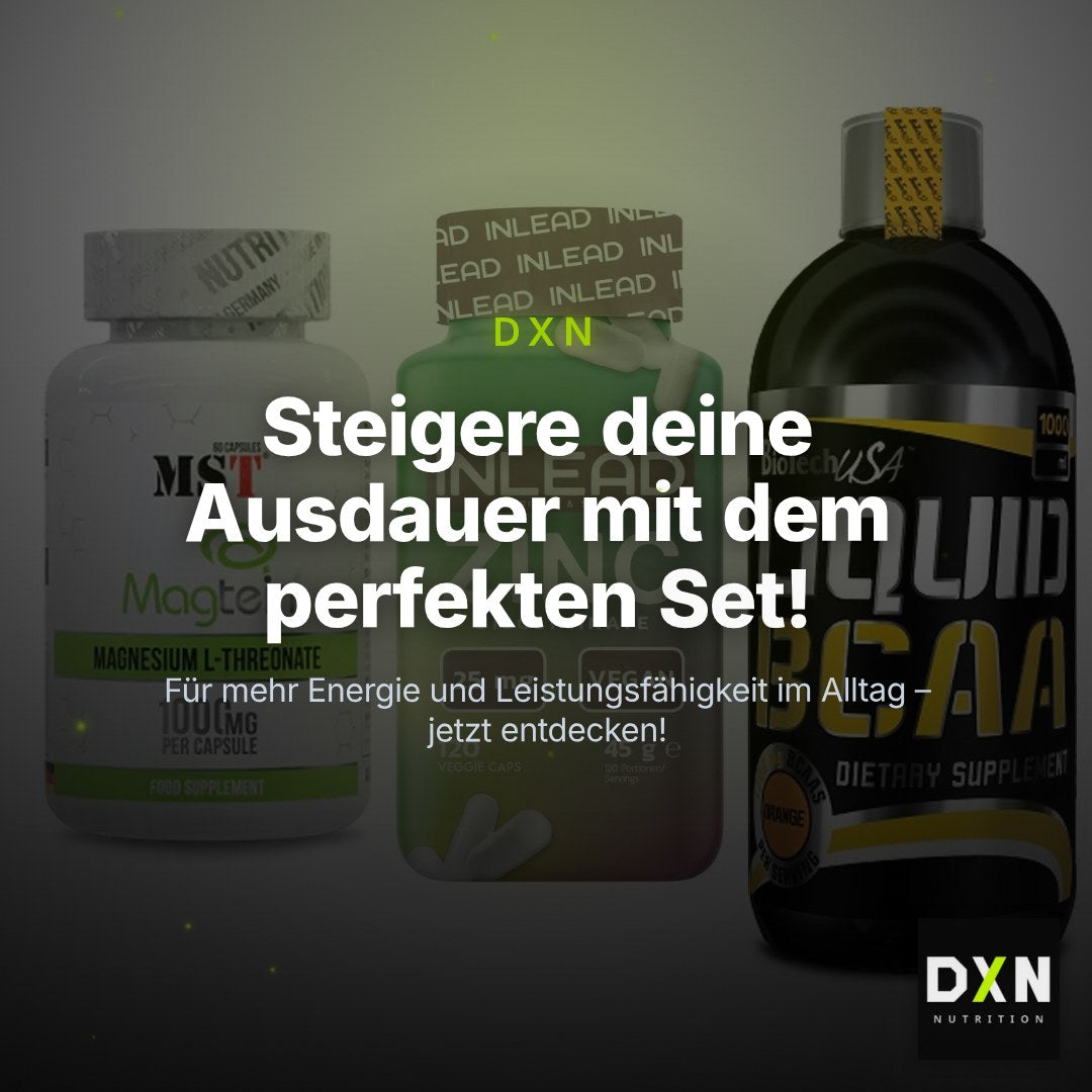 Ausdauer-Set: MST Magnesium + INLEAD Zink + BioTech Liquid – Clean Showcase Plus