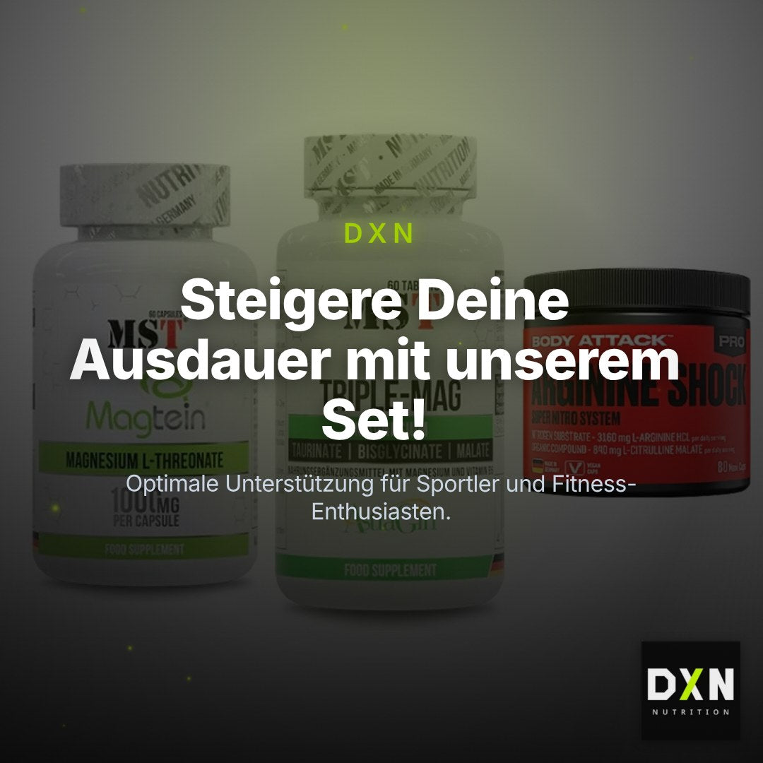 Ausdauer-Set: MST Magnesium + MST Tripple Mag + Body Attack – Clean Showcase Plus