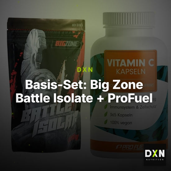 Basis-Set: Big Zone Battle Isolate + ProFuel Vitamin C gepuffert – Clean Showcase Plus