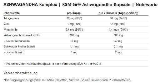 Schlaf & Erholung: BioTech Micella + ESN Magnesium + ProFuel Ashwaga – ProFuel Ashwagandha Komplex KSM-66 120 Kapseln
