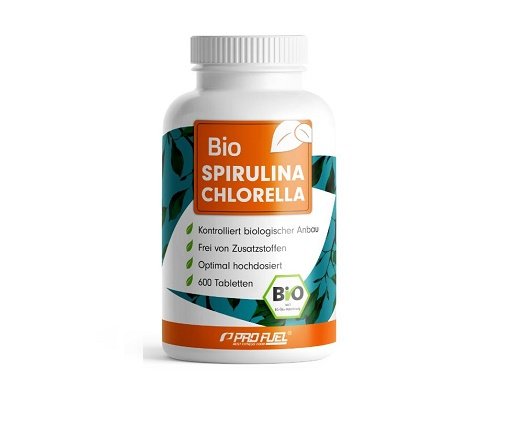 ProFuel Marken-Großset: Bio SPIRULINA + BIOTIN Komplex + 3 weitere – ProFuel Bio SPIRULINA& CHLORELLA 600 Presslinge