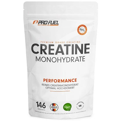 ProFuel Marken-Trio: V-Protein + Creatine + Glutamin – ProFuel Creatine Monohydrate - 500g BEUTEL