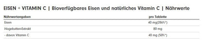 Gesundheits-Basisbox: INLEAD Vegan + Wispy Multivitam + 3 weitere – ProFuel EISEN + nat. Vitamin C 180 Tab.