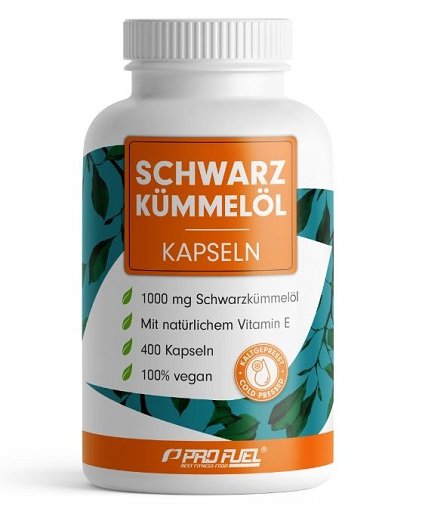 Trainings-Set: Psycho Pharma Edge + ProFuel Schwarzkümmelöl – ProFuel Schwarzkümmelöl 400 Kapseln