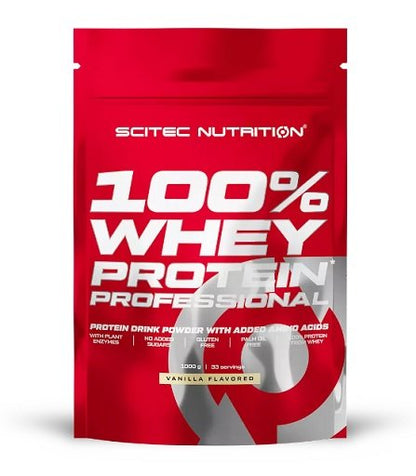 Scitec Nutrition Marken-Großset: 100% Whey Protein + 4 weitere – Scitec 100% Whey Protein Professional 1000g (Vanille)