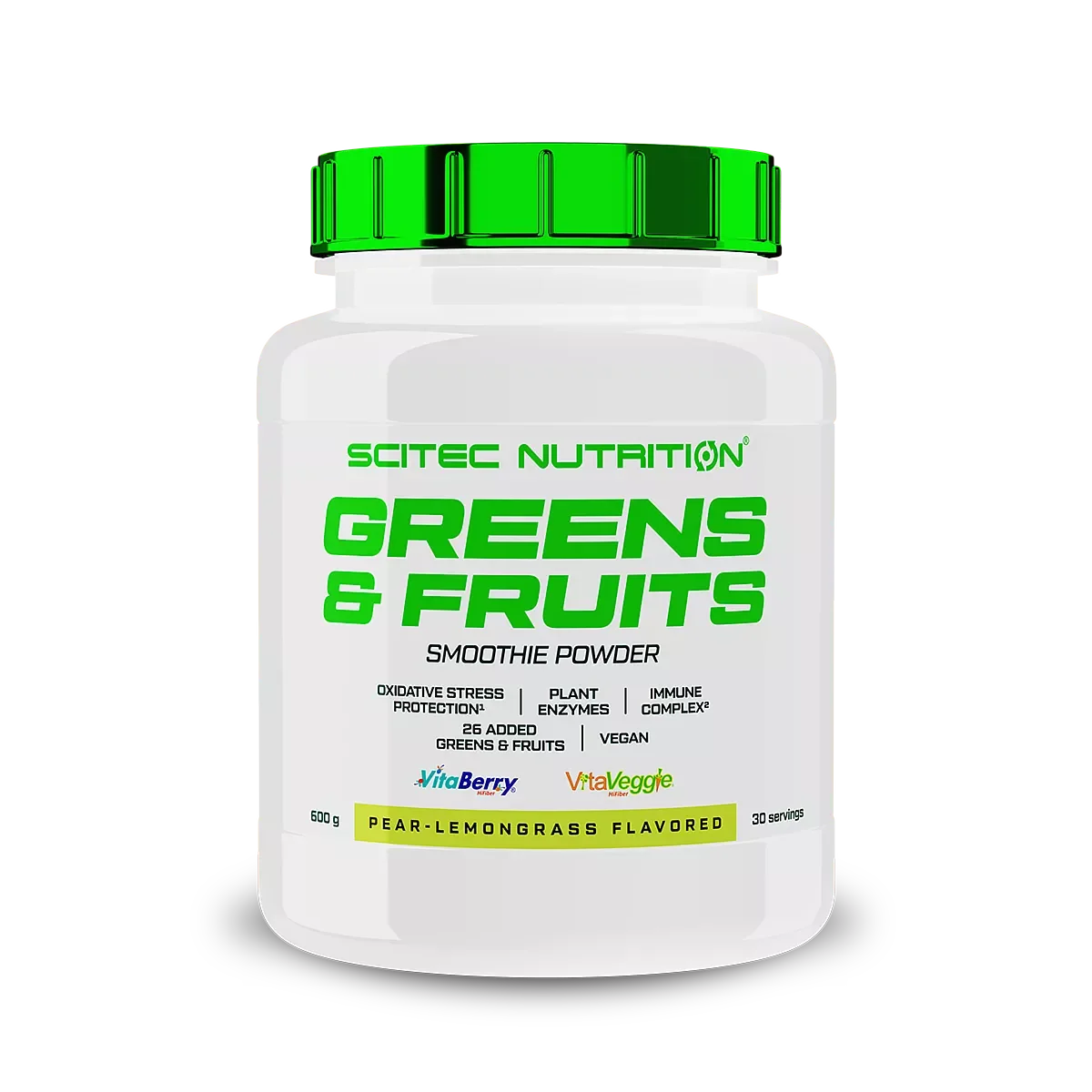 Vitamin-Set: Sinob Vitamin + Scitec Greens + BioTech + 1 weitere – Scitec Greens & Fruits 600g (Birne Zitronengras)