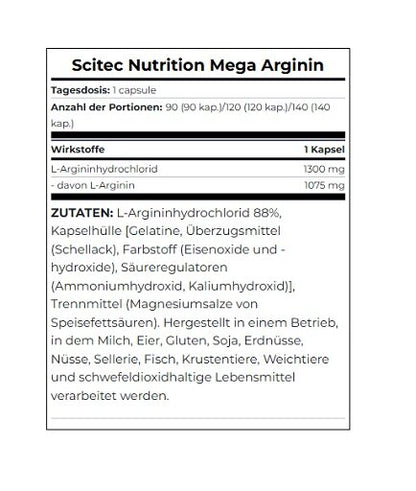 Trainings-Set: Psycho Pharma Edge of Insanity + Scitec Mega Arginine – Scitec Mega Arginine 90 Kapsel