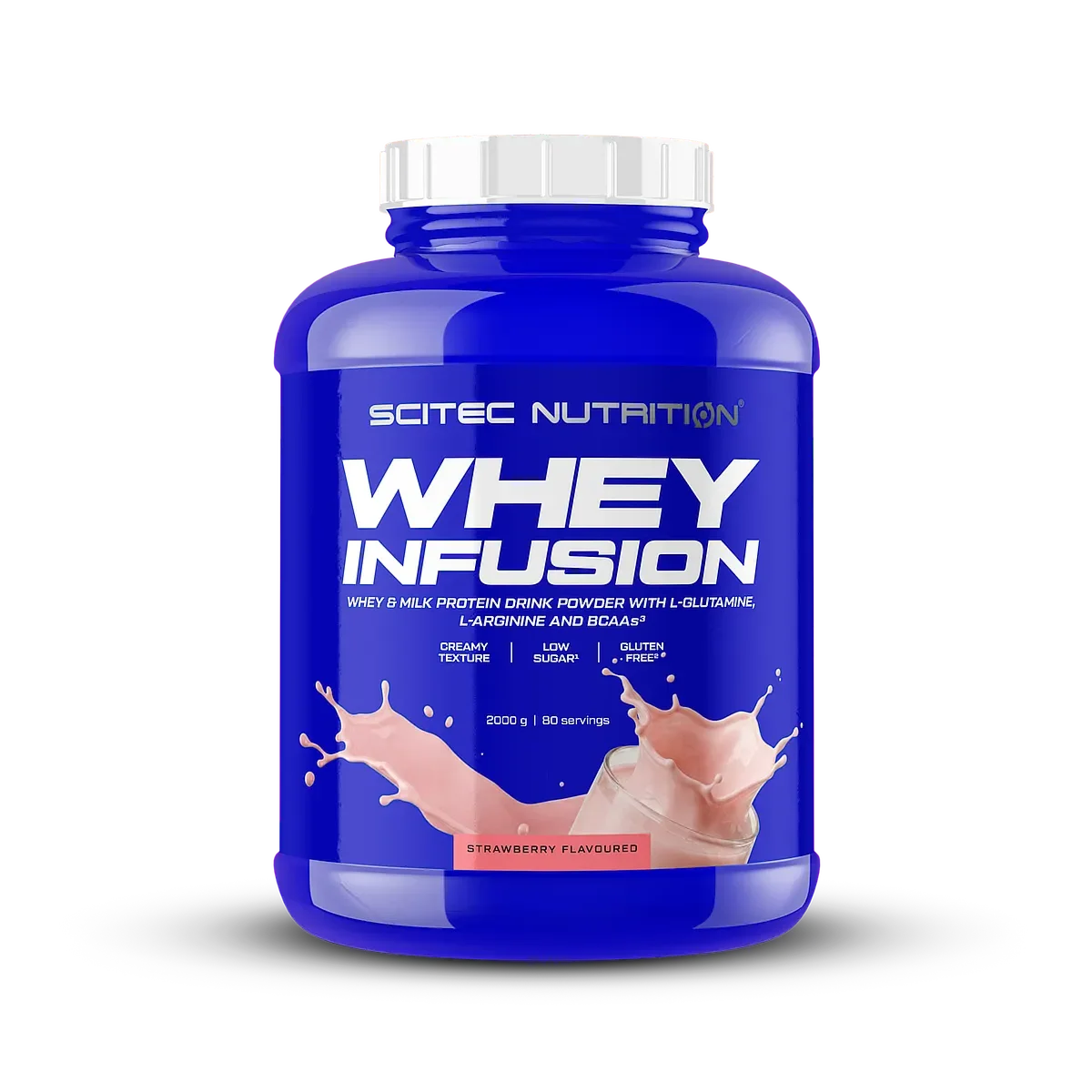 Regenerations-Duo: ProFuel Glutamin Ultrapure + Scitec Whey Infusion – Scitec Whey Infusion 2000g (Strawberry)