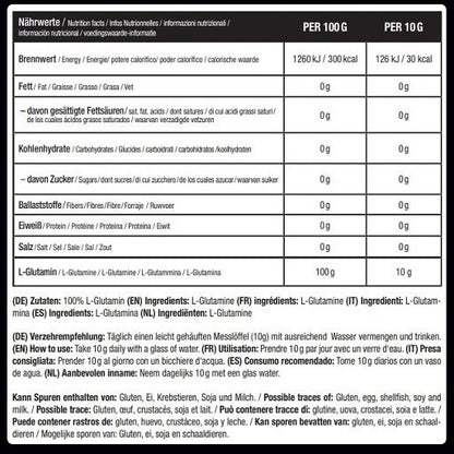 Trainings-Set: Psycho Pharma Edge of Insanity + Sinob Core L-Glutamin – Sinob Core L-Glutamin 500g Dose