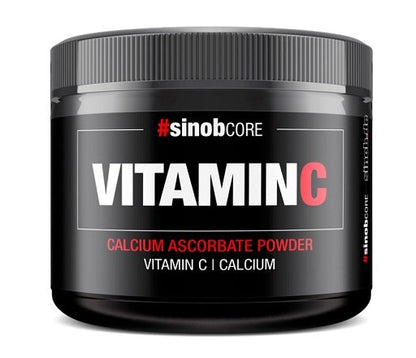 Vitamin-Set: Sinob Vitamin + Scitec Greens + BioTech + 1 weitere – Sinob Vitamin C Calcium Ascorbate Powder 250g