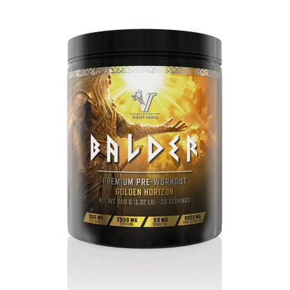 Orange Sorten-Großset: Scitec Ami-NO + GODSRAGE Valhall + 2 weitere – Viking Power Balder PWO 600g (Blood Orange)